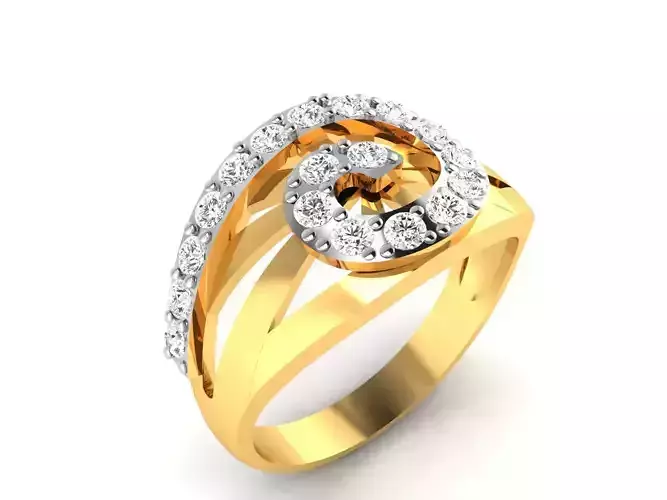 ring-4366 diamond ring gold