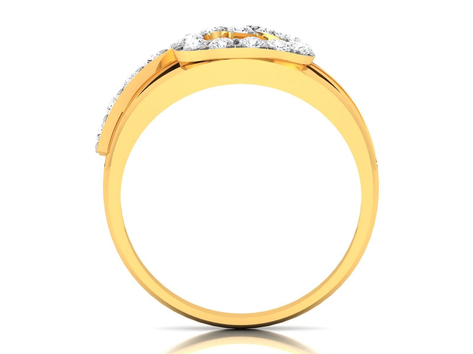 ring-4366 diamond ring gold 3D print model_3