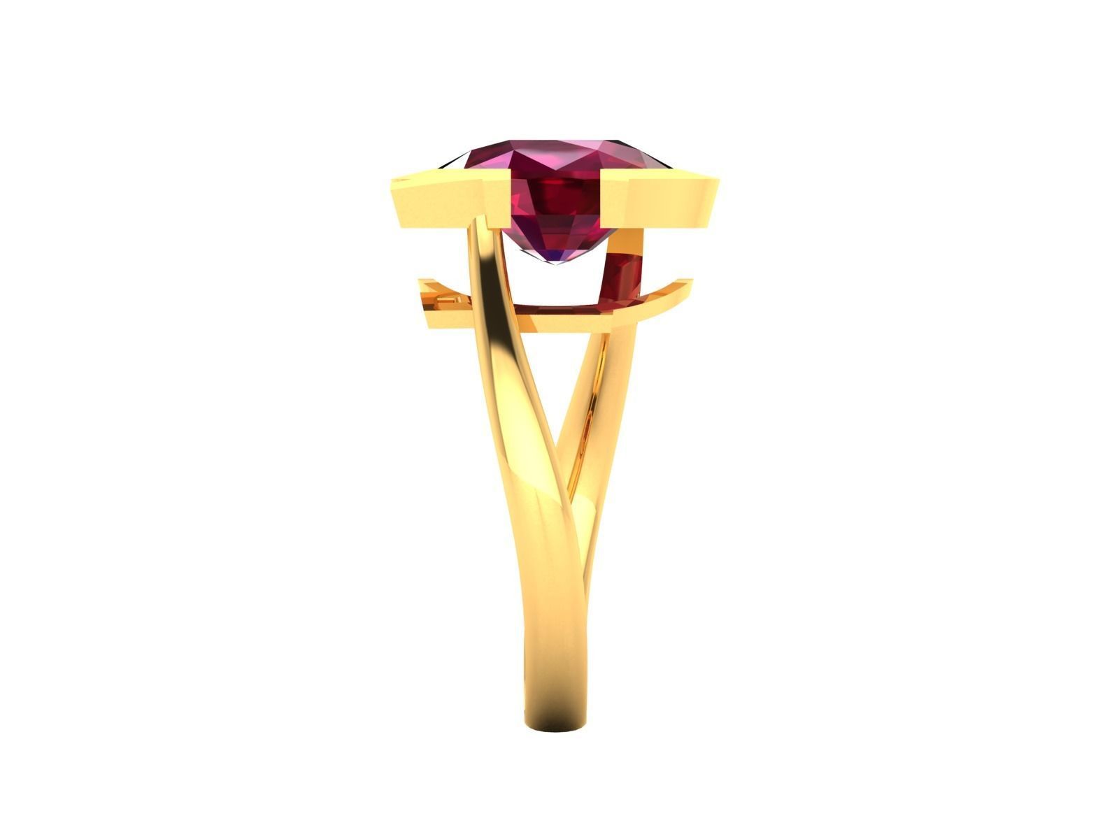 ring-4303 oval ruby ring gold 3D print model_5