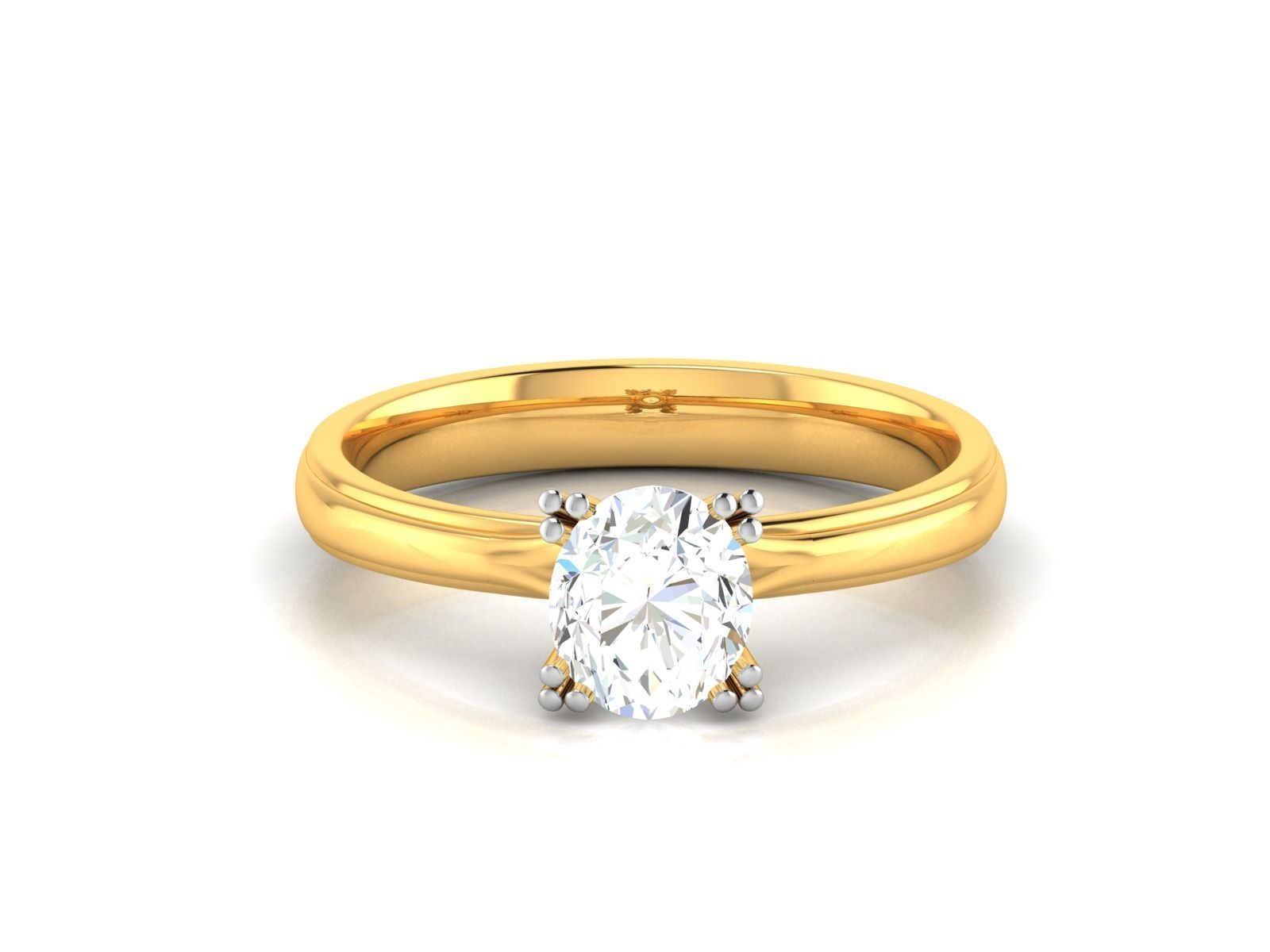 ring-4242 solitaire engagement ring gold 3D print model_8