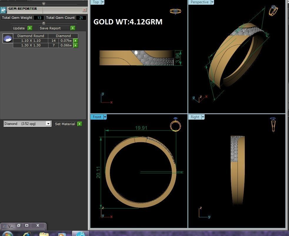 ring-4233 mens diamond ring gold 3D print model_5