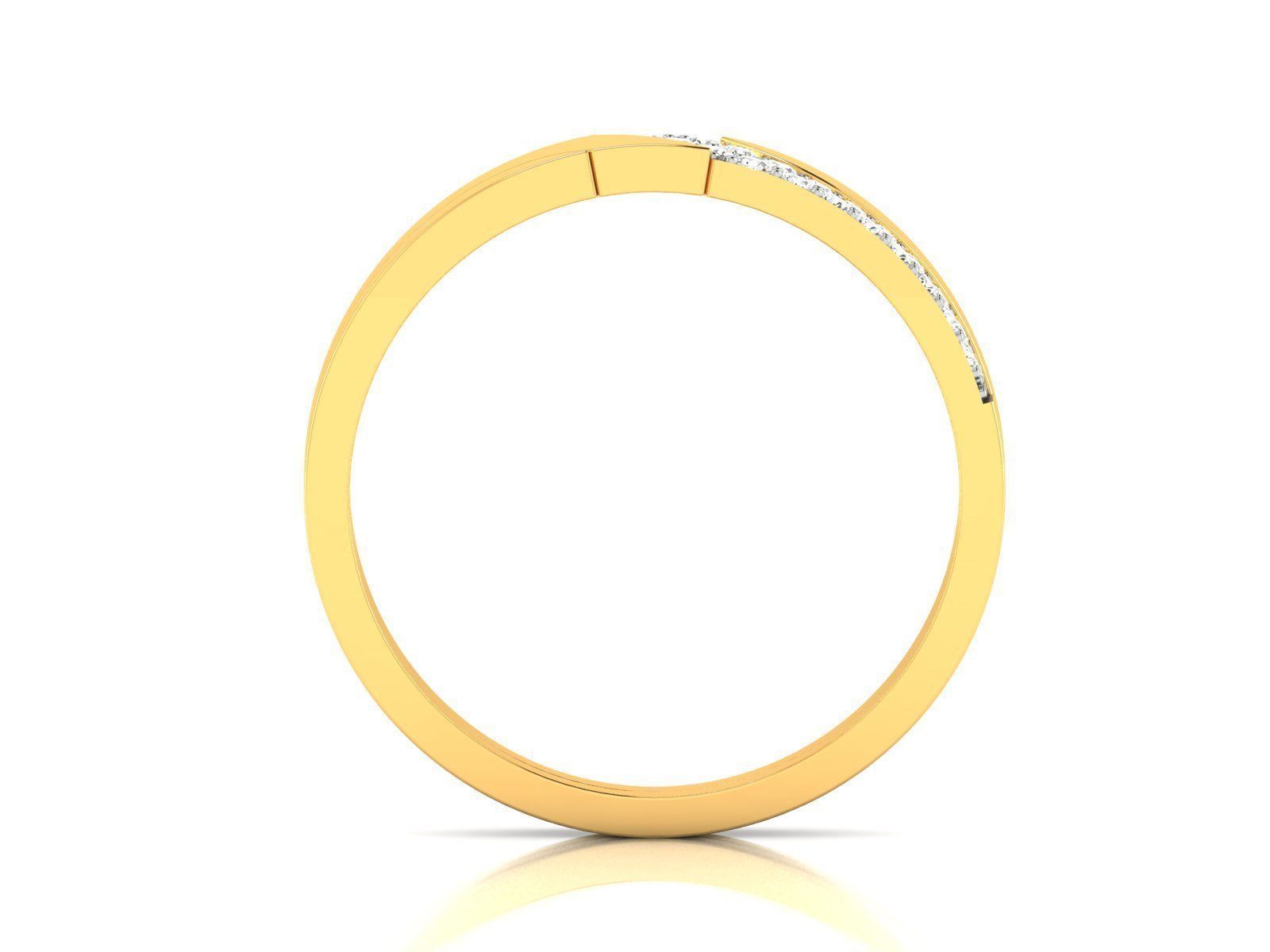 ring-4233 mens diamond ring gold 3D print model_1