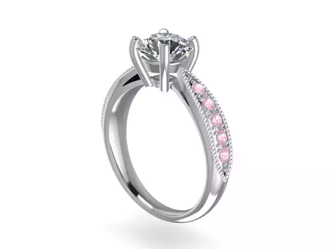 Jewelry Solitaire with Milligrains SI