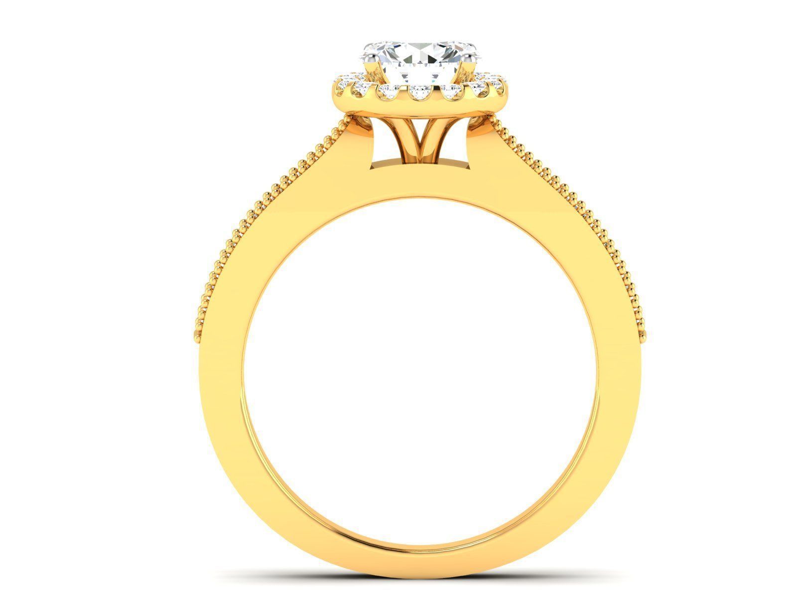 ring-4129 engagement ring gold 3D print model_2