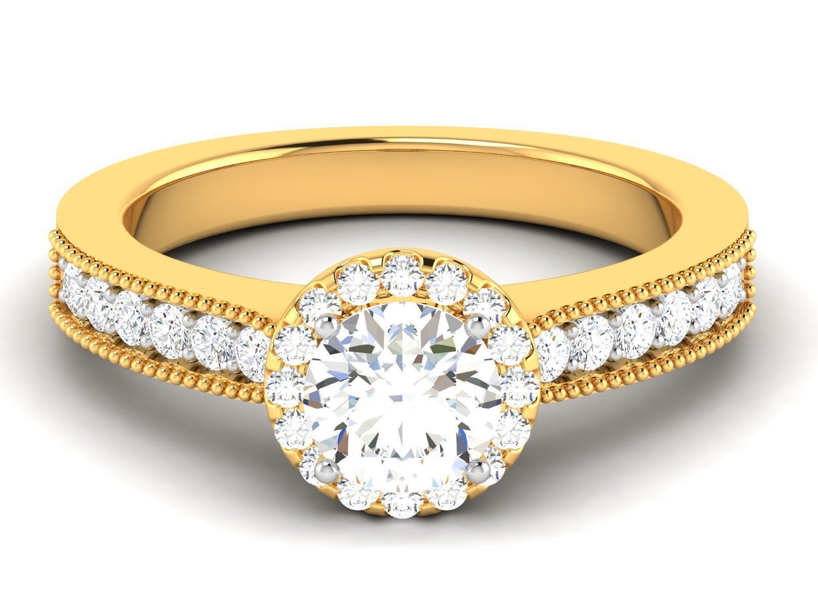 ring-4129 engagement ring gold 3D print model_7