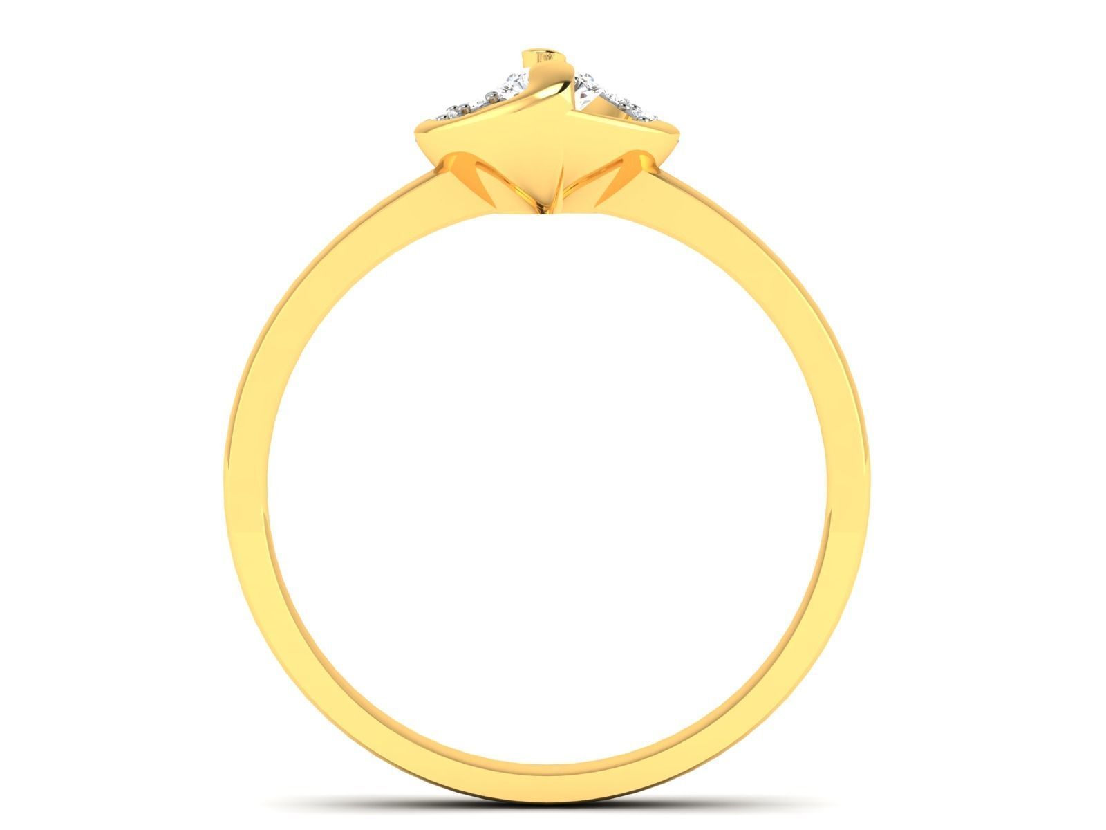 ring-4096 diamond engagement ring gold 3D print model_3