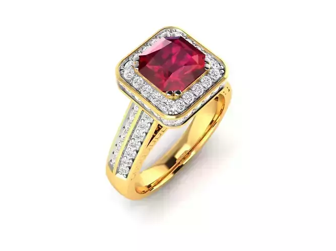 ring-3750 ruby and diamond ring gold