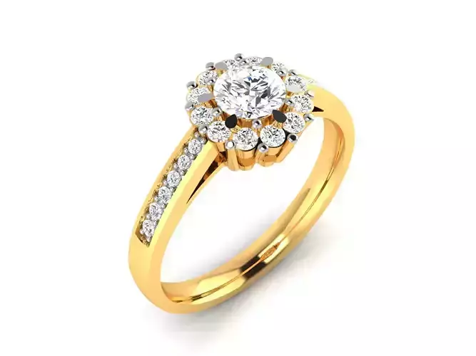 ring-3570 diamond engagement ring gold