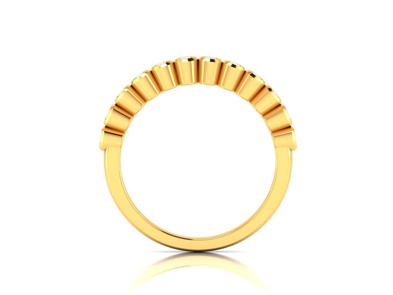 ring-3559 diamond ring gold 3D print model_3