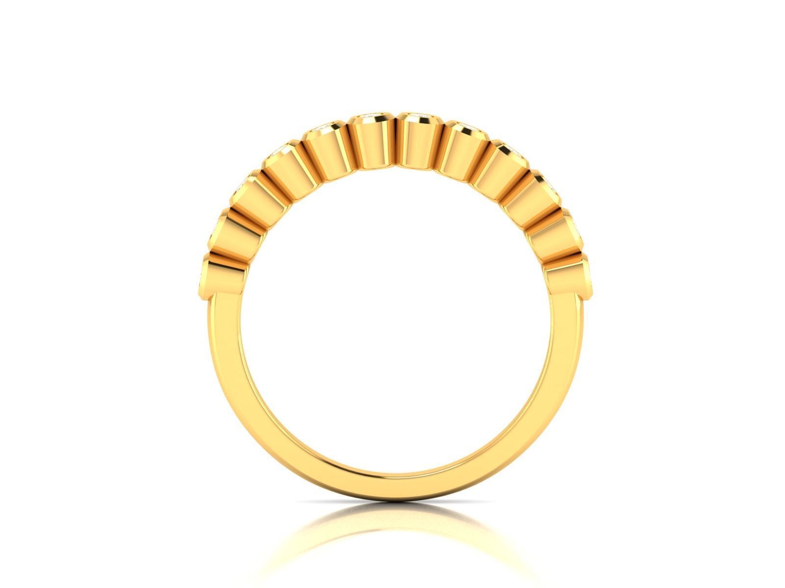 ring-3559 diamond ring gold 3D print model_2