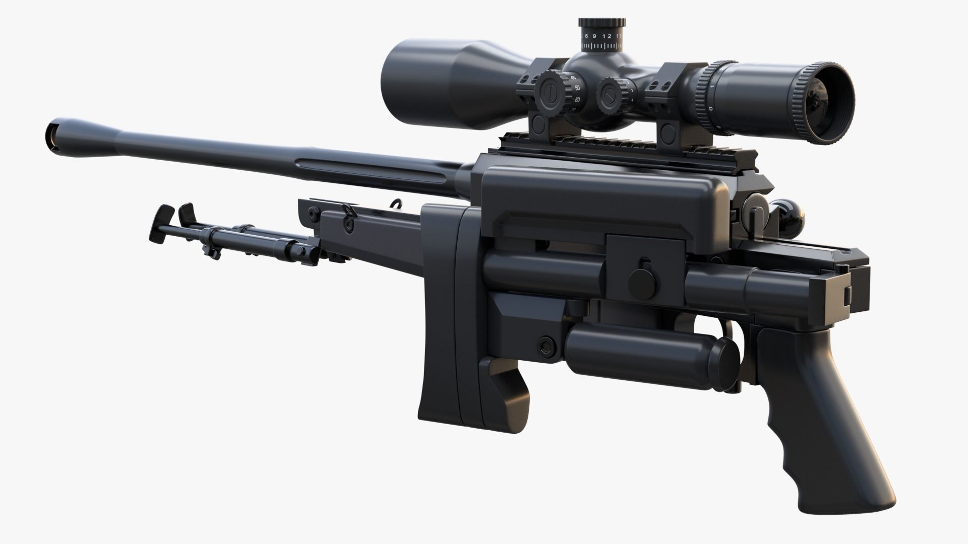 PGM Ultima Ratio Sniper Rifle 3D model_8