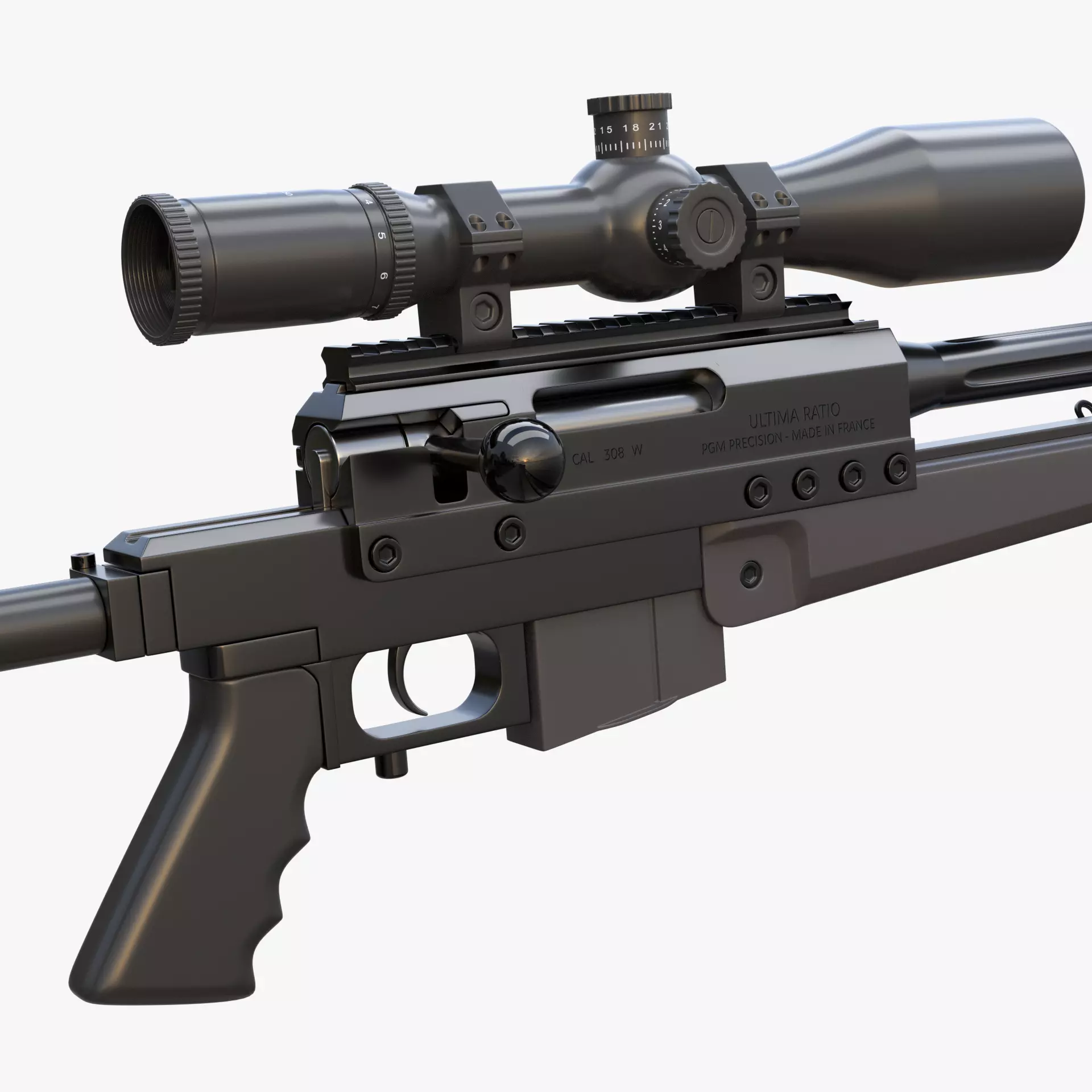 PGM Ultima Ratio Sniper Rifle 3D model_0