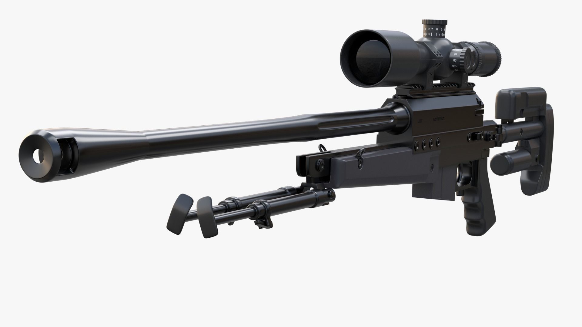 PGM Ultima Ratio Sniper Rifle 3D model_4