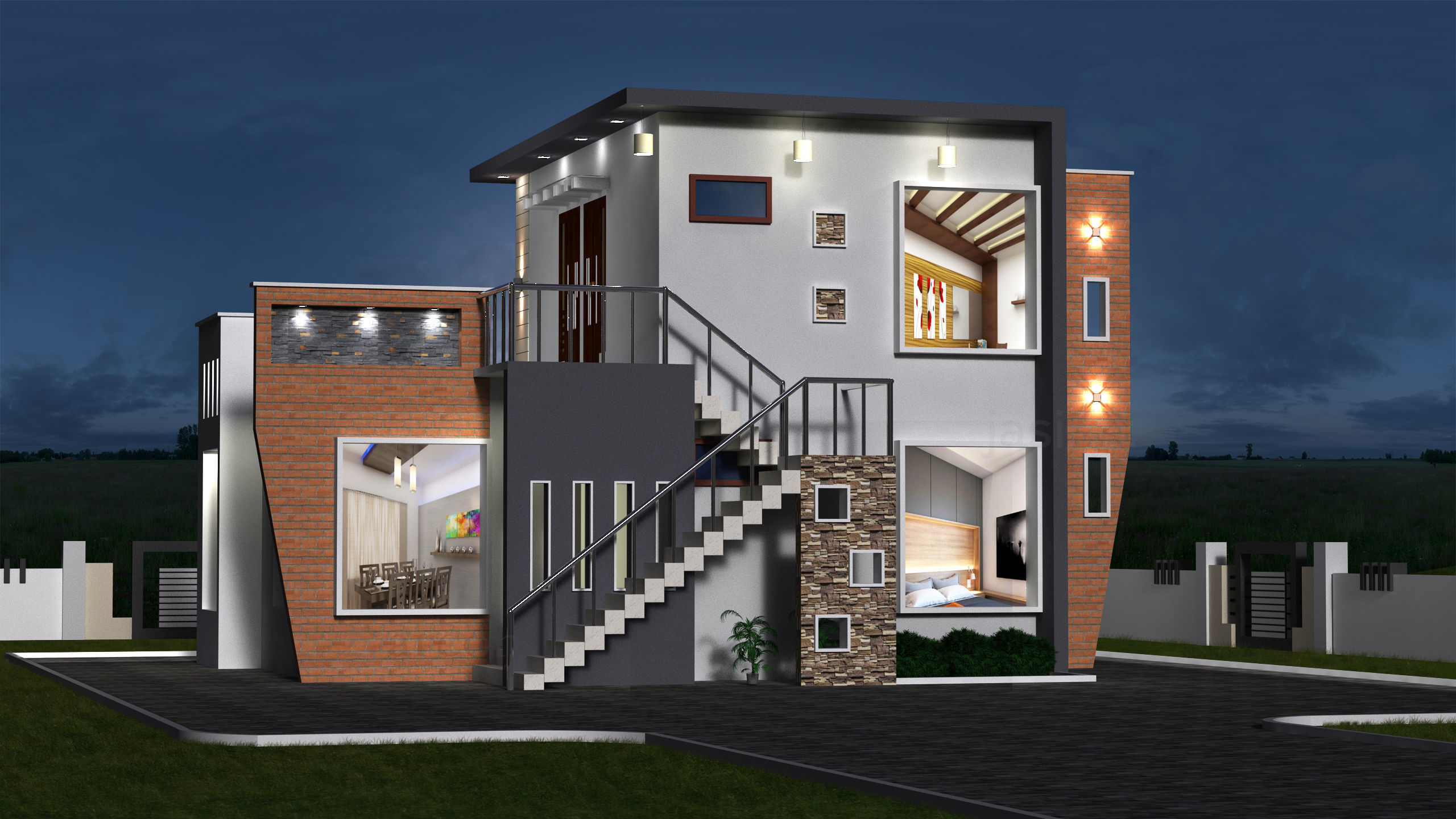 20 HOME MODELS 3D Model Collection_4