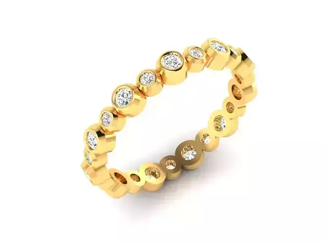 ring-8128 diamond eternity ring gold
