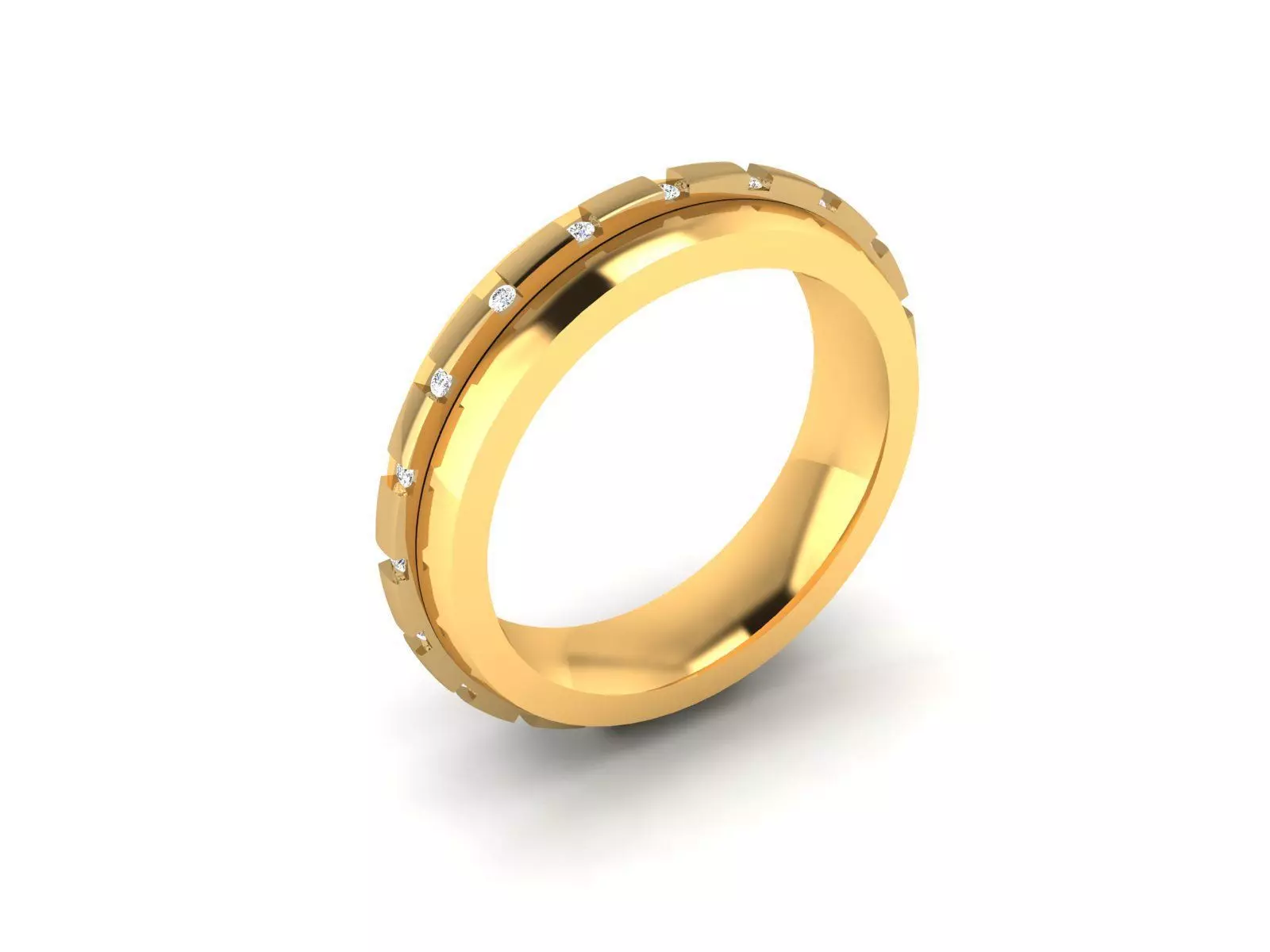ring-8089 gold ring 3D print model_0