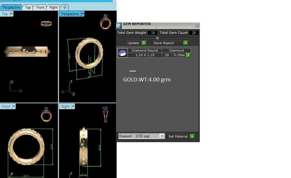 ring-8089 gold ring 3D print model_8