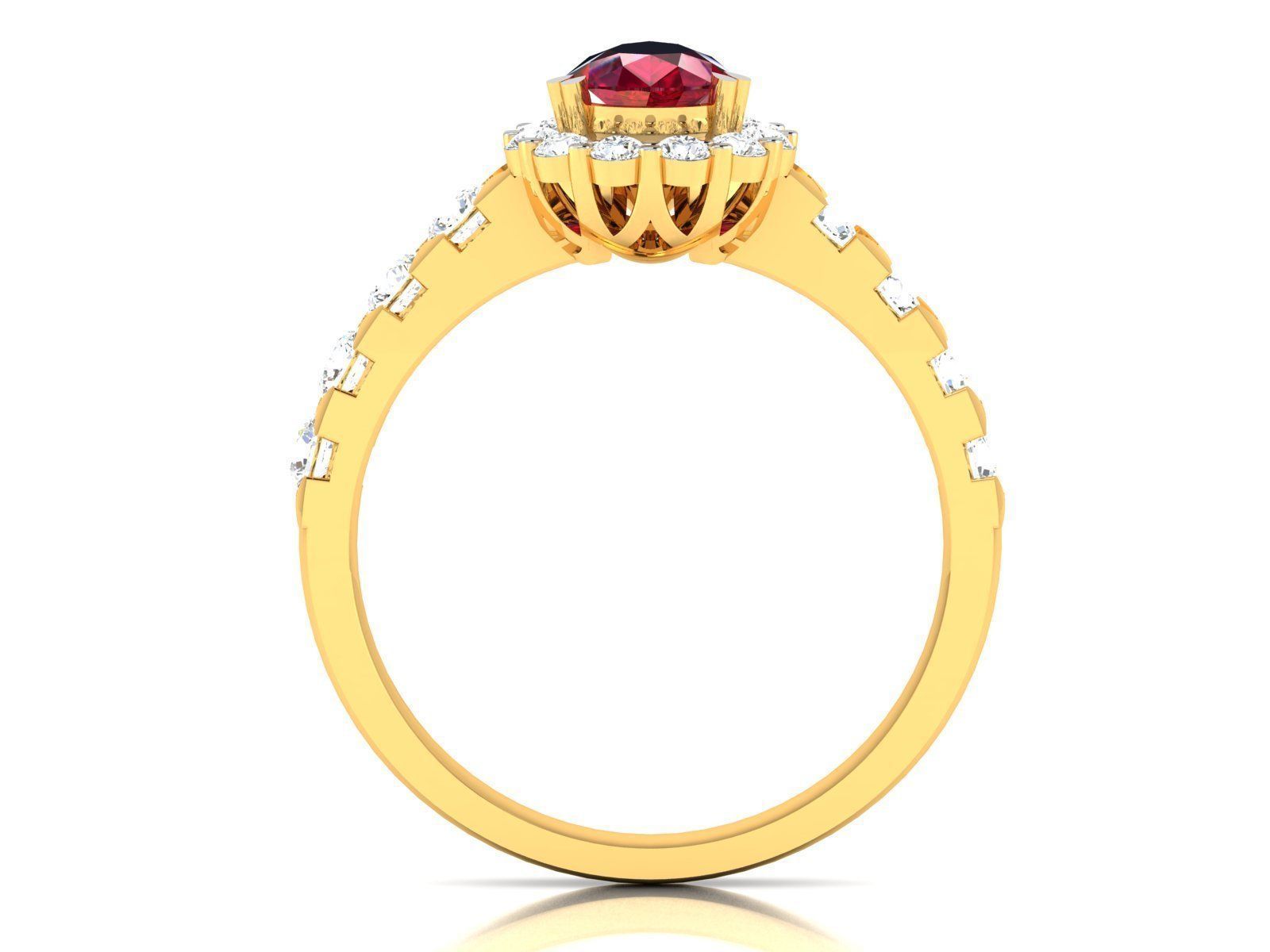 ring-7433 ruby and diamond ring gold 3D print model_2