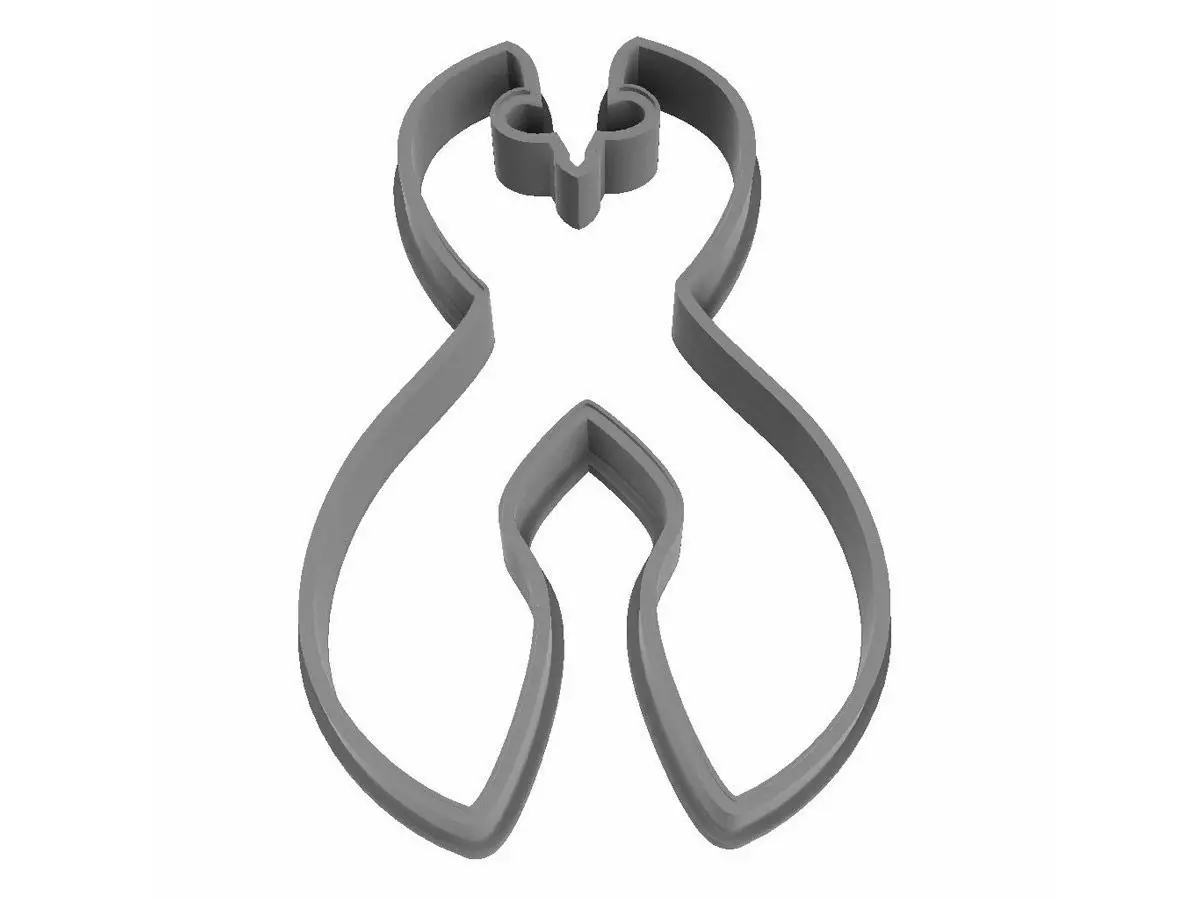 0147 Pincers cookie cutter  3D print model_0
