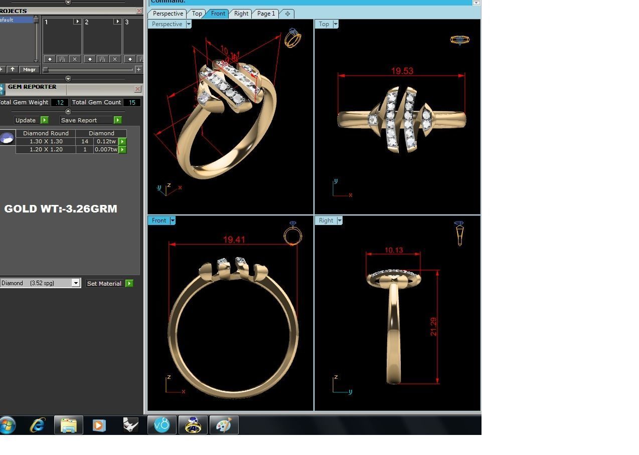 ring-7337 oval diamond ring gold 3D print model_8