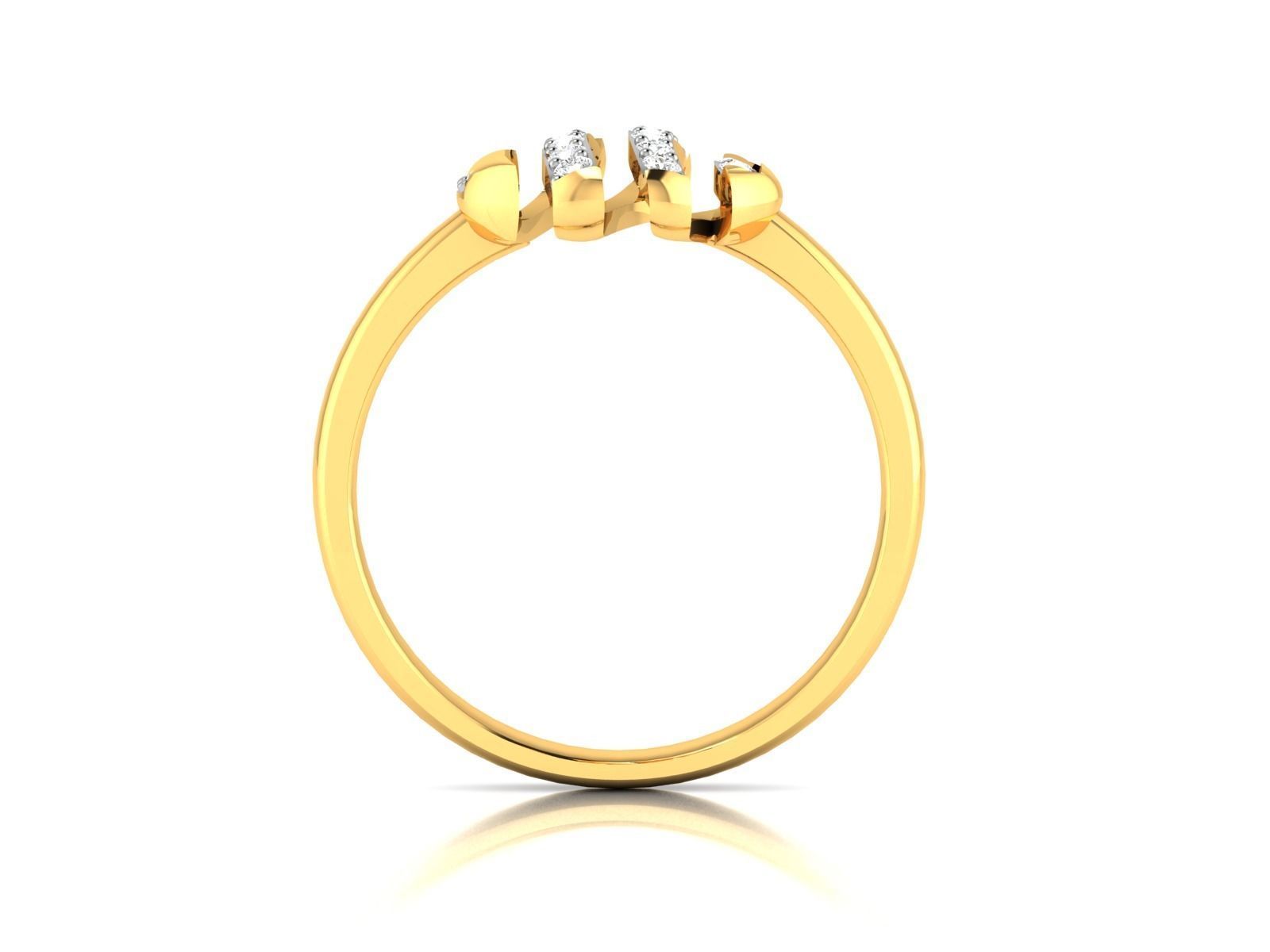 ring-7337 oval diamond ring gold 3D print model_3