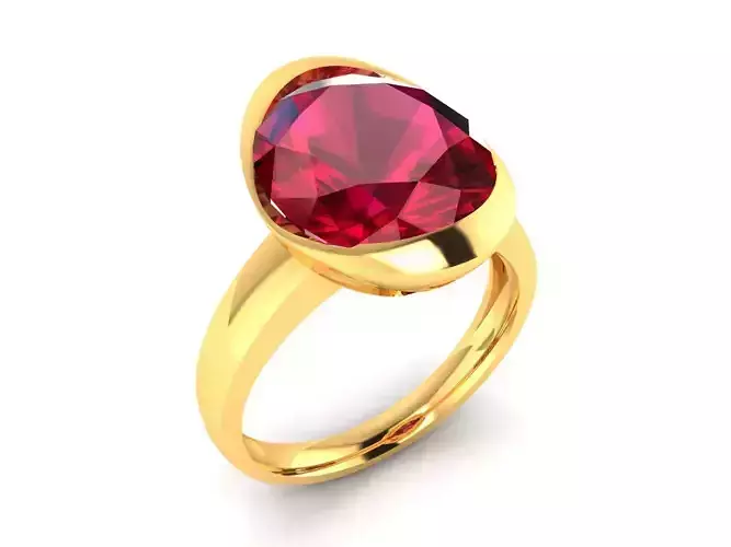 ring-7228 ruby ring gold