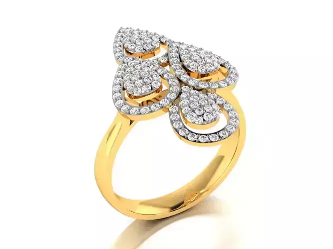 ring-7219 elegant diamond ring gold