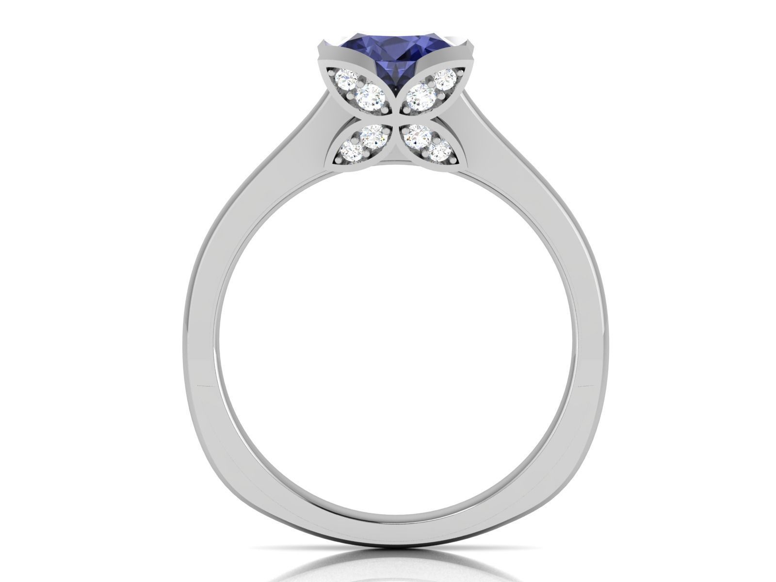 ring-7204 tanzanite engagement ring gold 3D print model_8