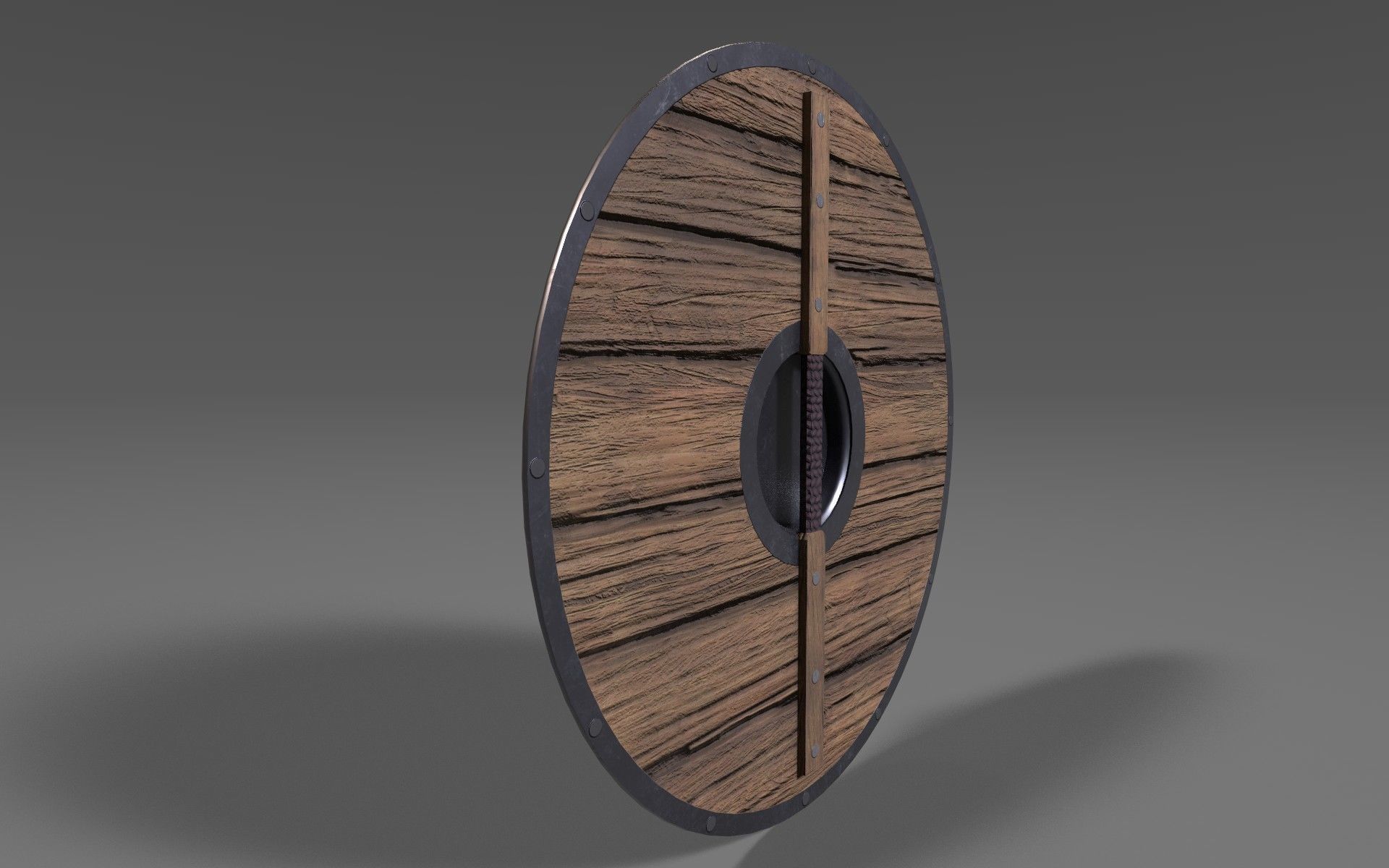 Viking Shield 2 Low-poly 3D model_3