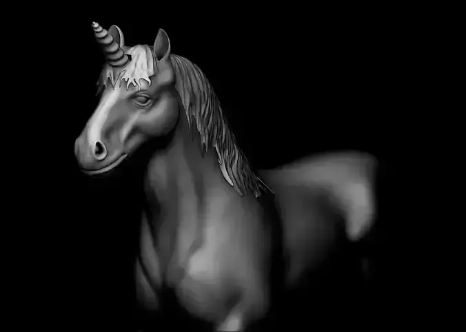 unicorn horse 3d print model