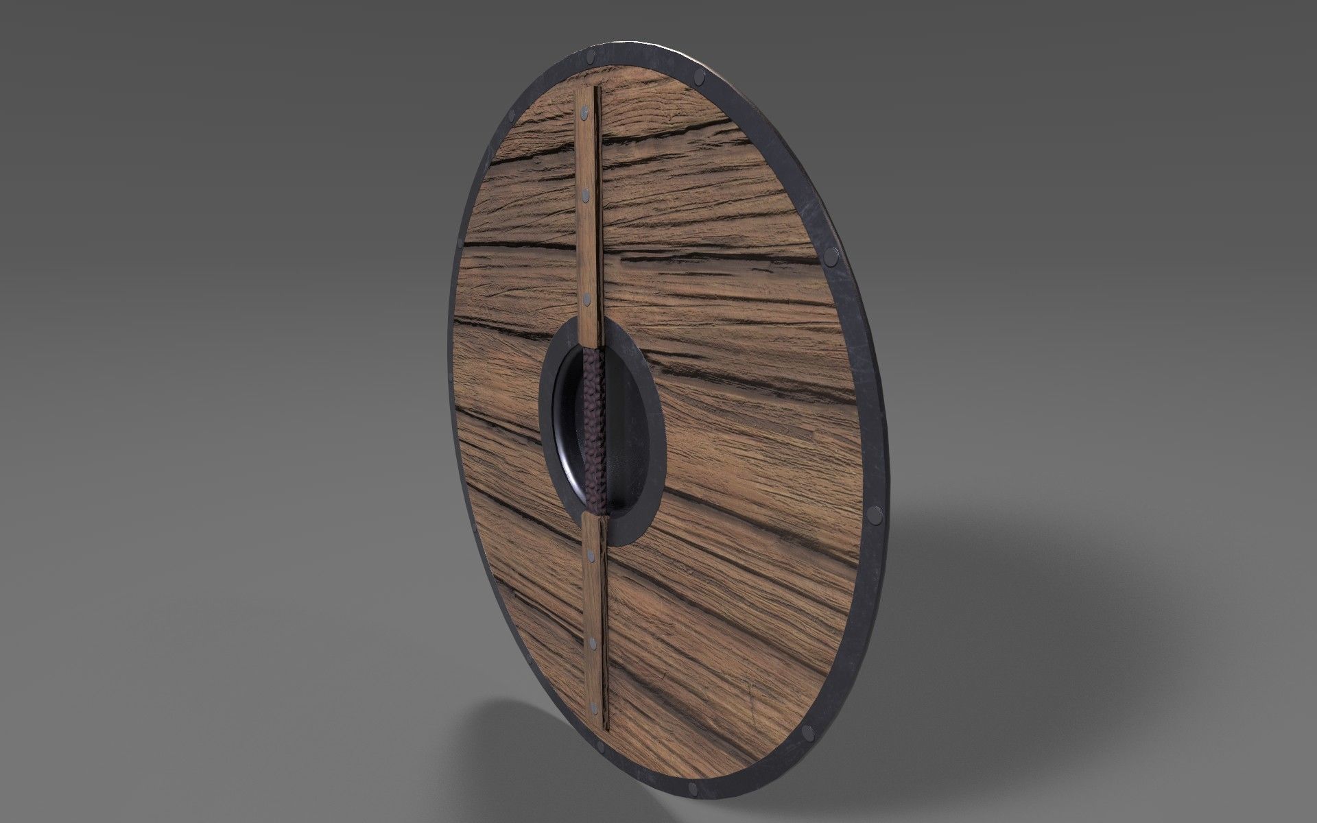 Viking Shield 3 Low-poly 3D model_5