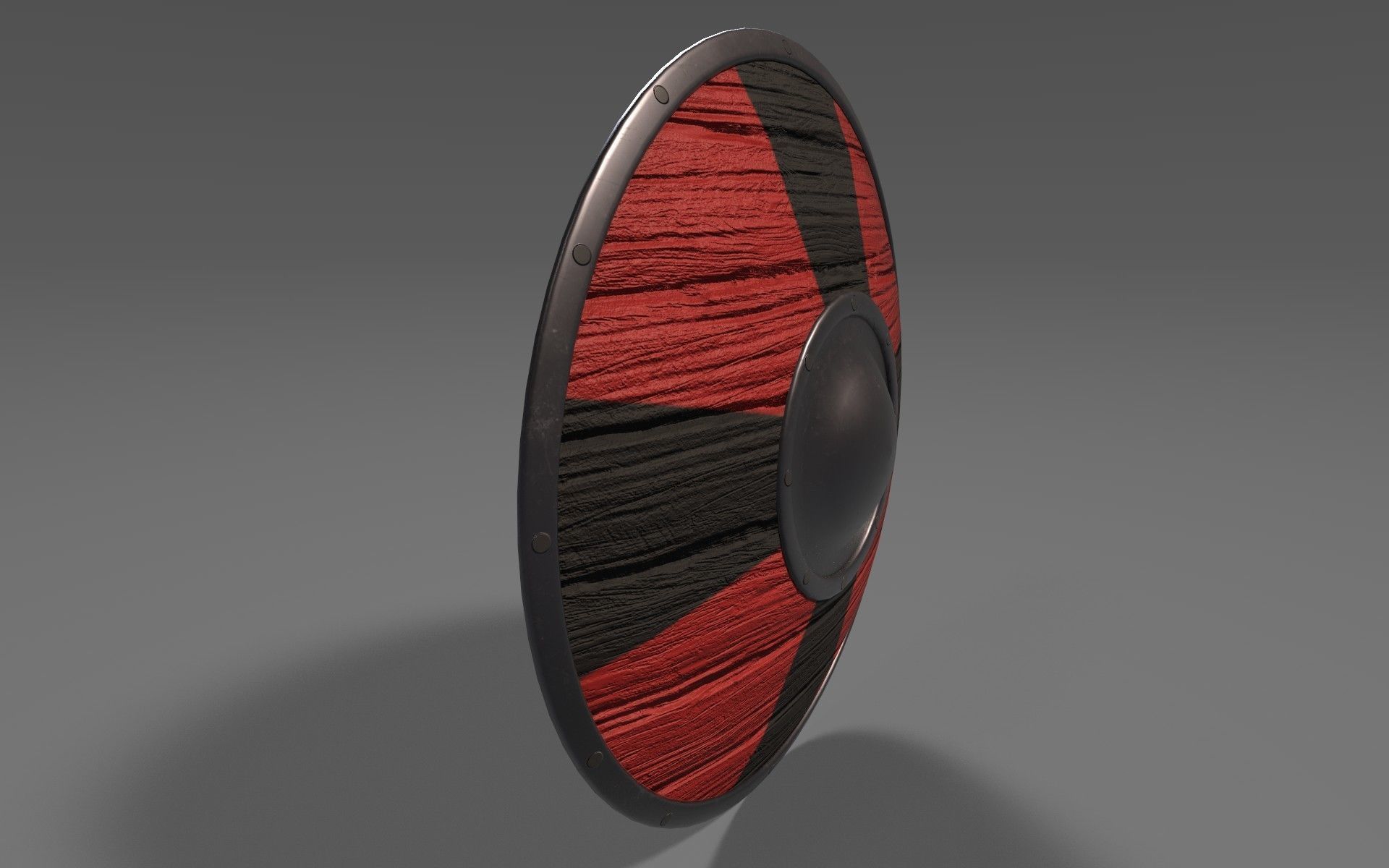 Viking Shield 3 Low-poly 3D model_6