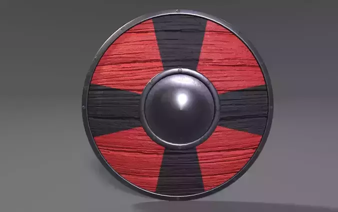 Viking Shield 3 Low-poly 3D model Viking Shield 3 Low-poly 3D model