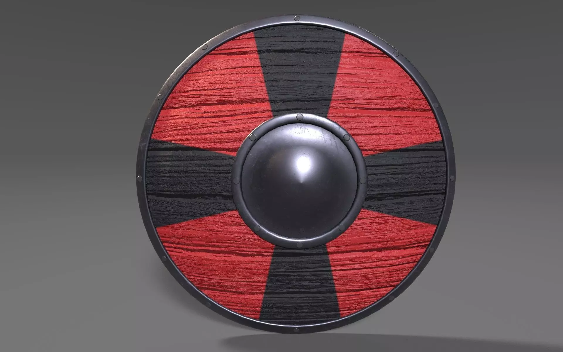 Viking Shield 3 Low-poly 3D model_0