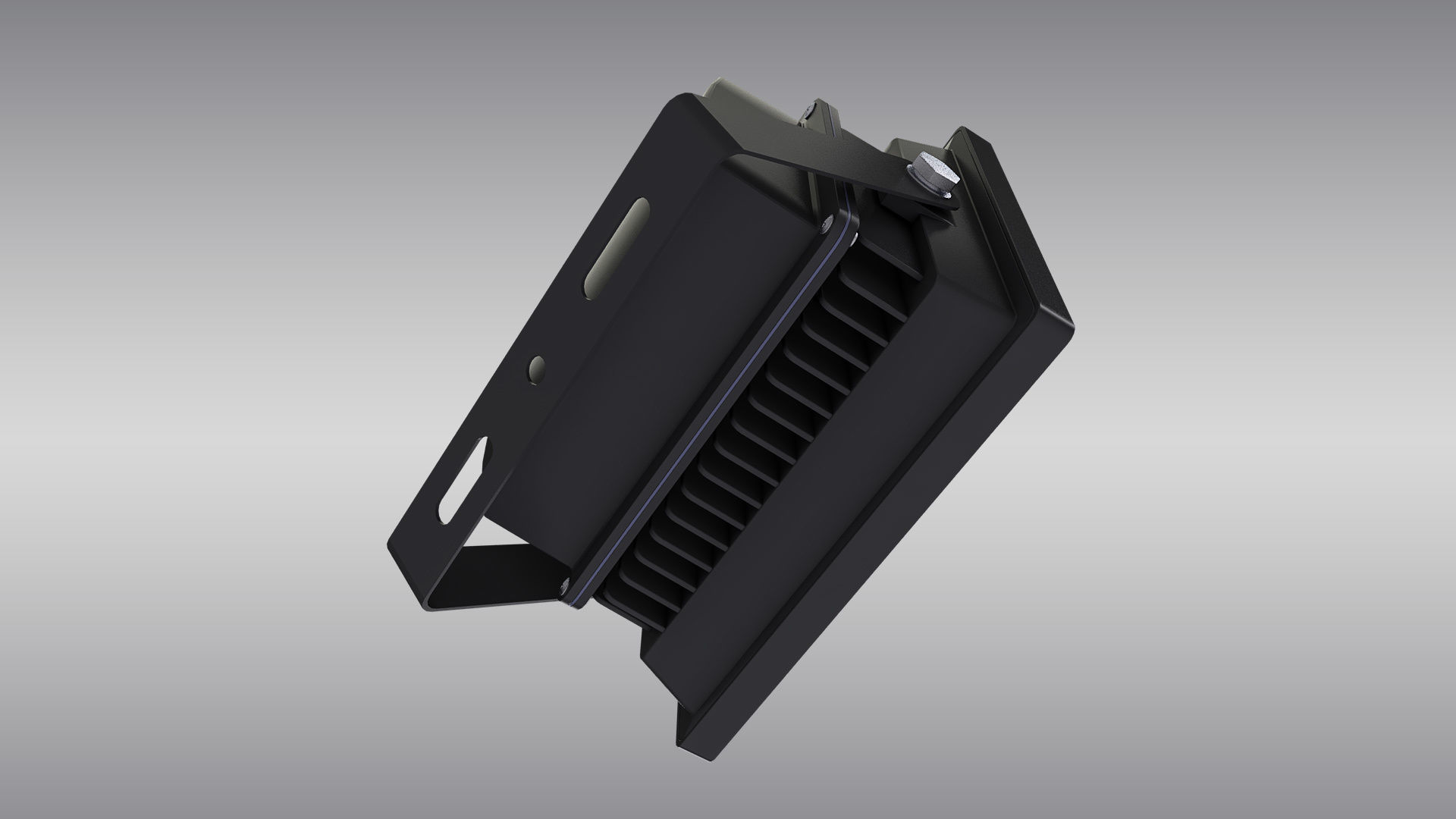 LED Floodlight Low-poly 3D model_7
