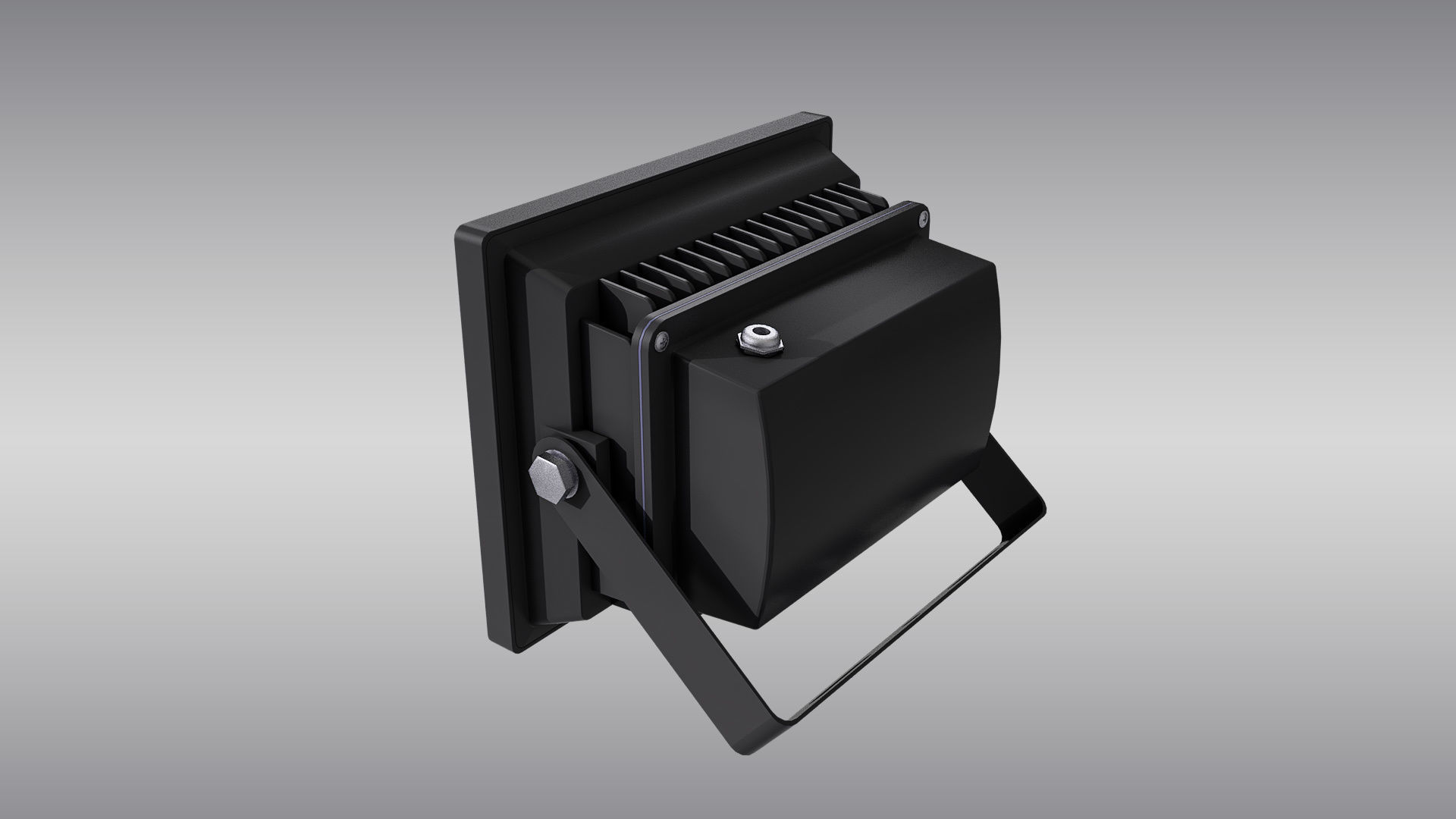 LED Floodlight Low-poly 3D model_5