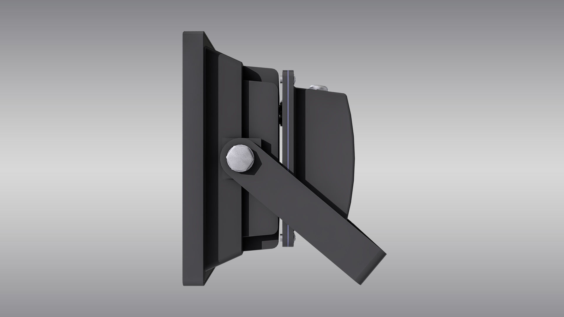 LED Floodlight Low-poly 3D model_4