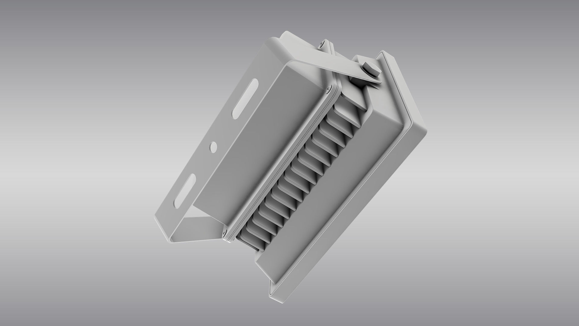 LED Floodlight Low-poly 3D model_13