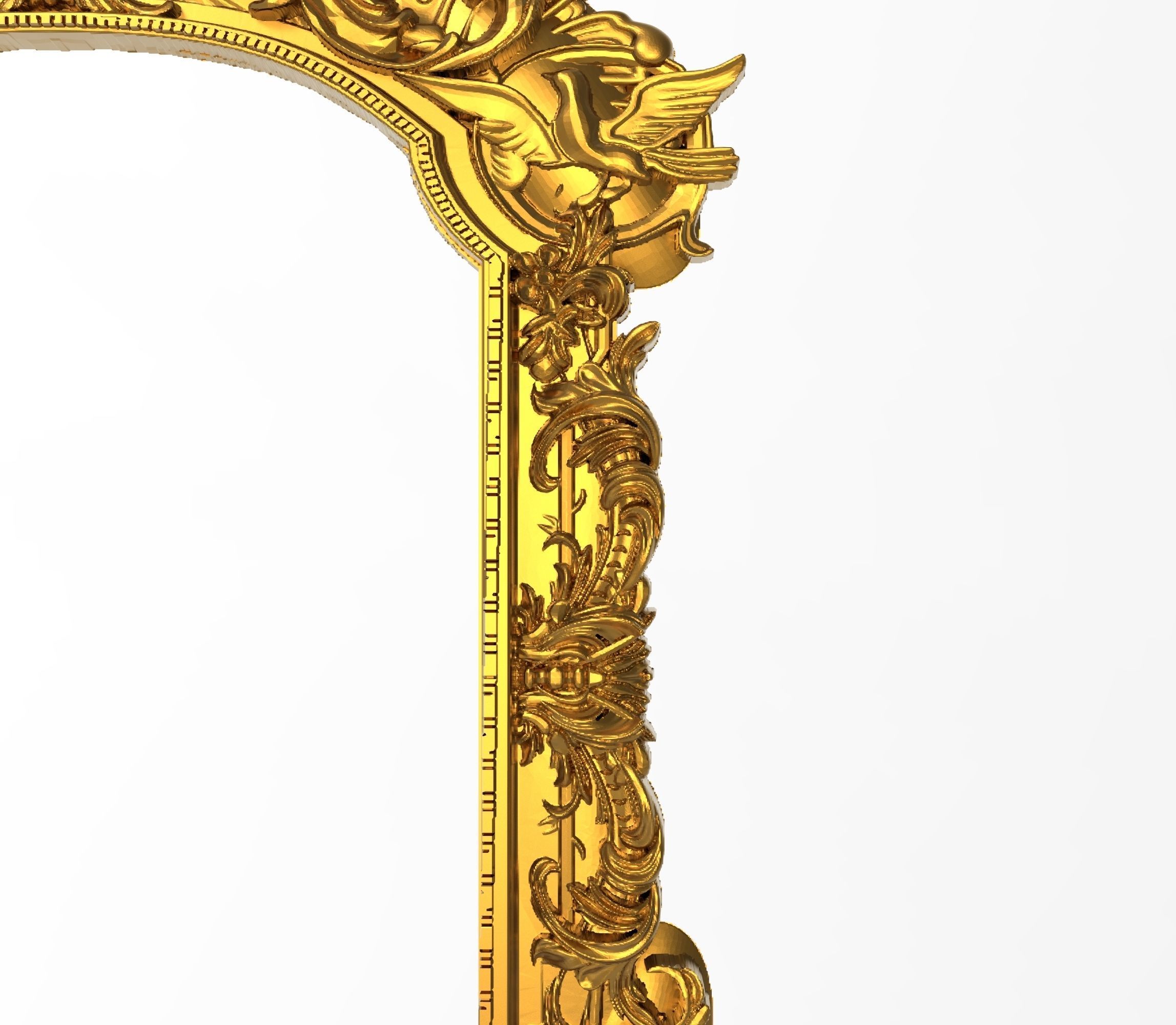 Carved Picture Frame 3D model_2