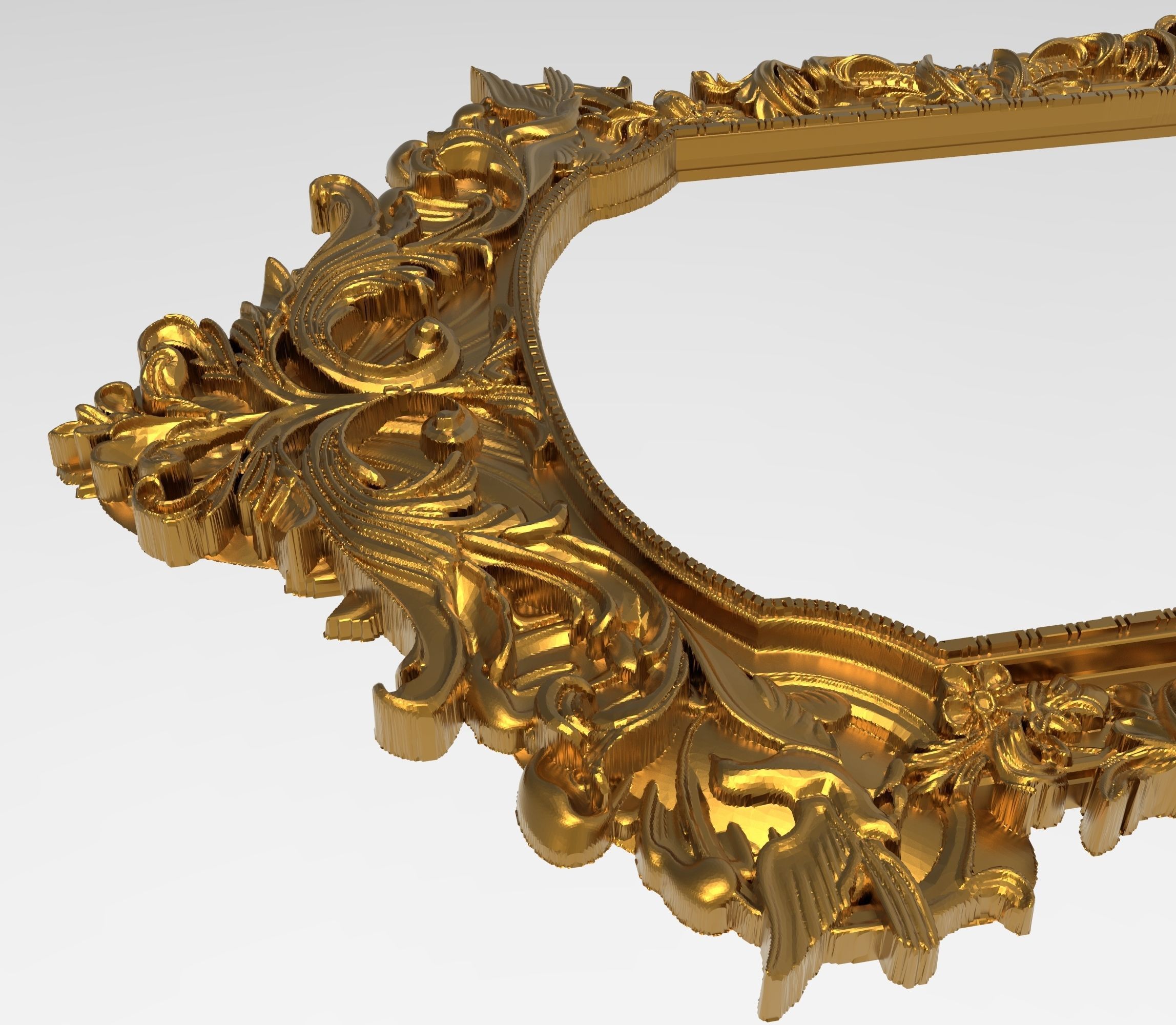 Carved Picture Frame 3D model_4