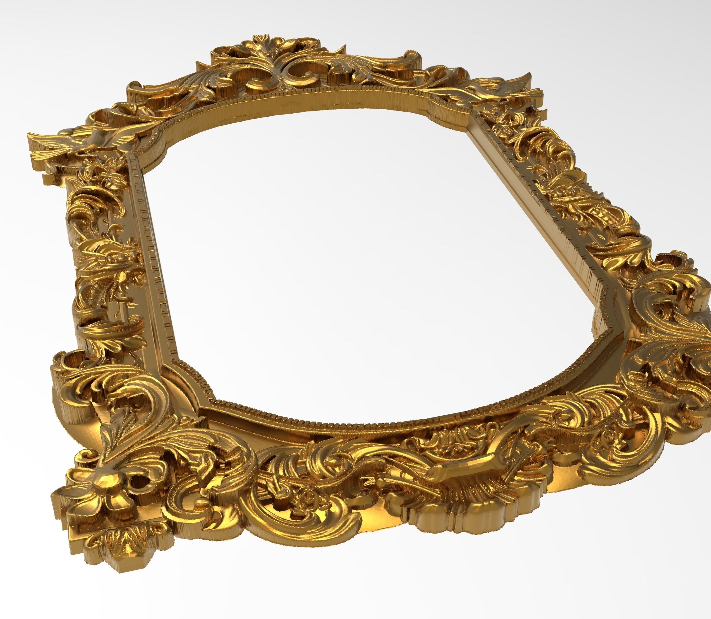 Carved Picture Frame 3D model_5
