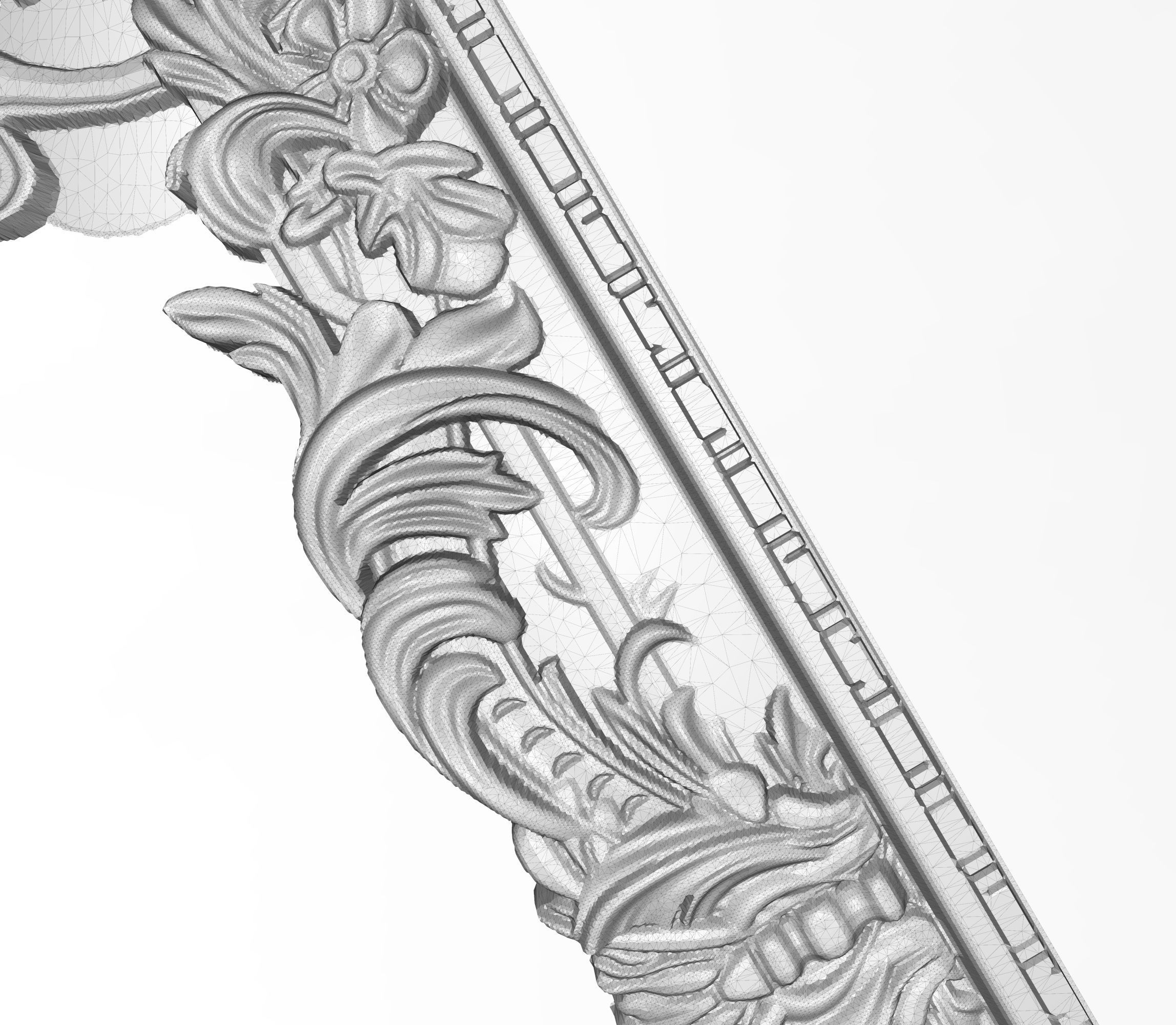 Carved Picture Frame 3D model_6