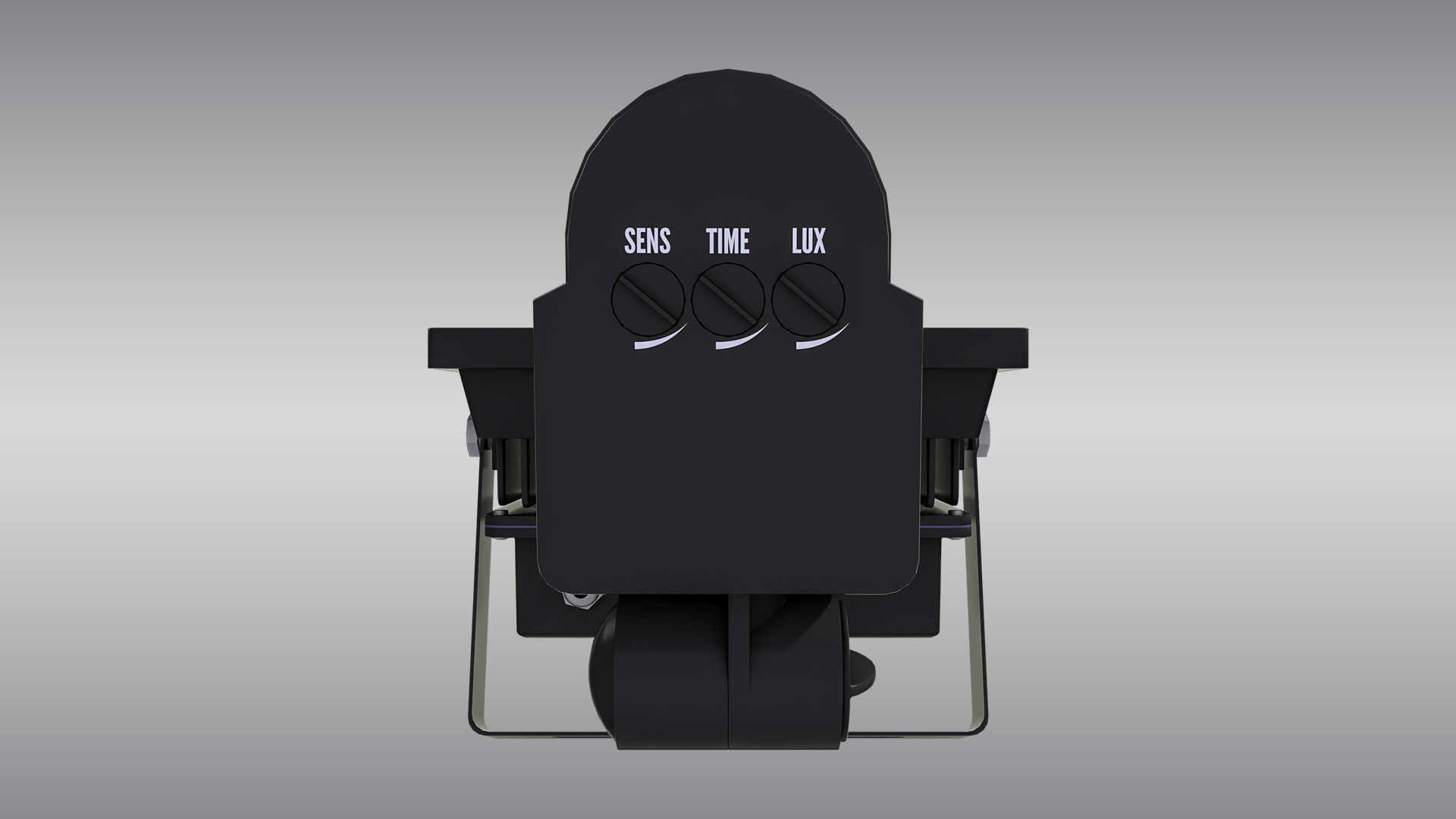 LED Floodlight with Motion Sensor Low-poly 3D model_7