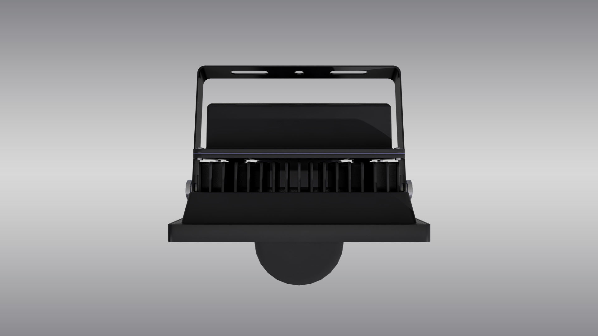 LED Floodlight with Motion Sensor Low-poly 3D model_8