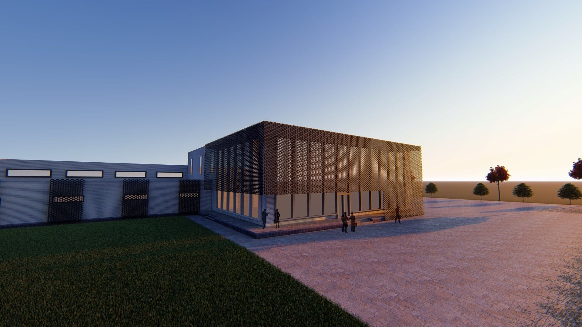 Industrial building 3D model_4