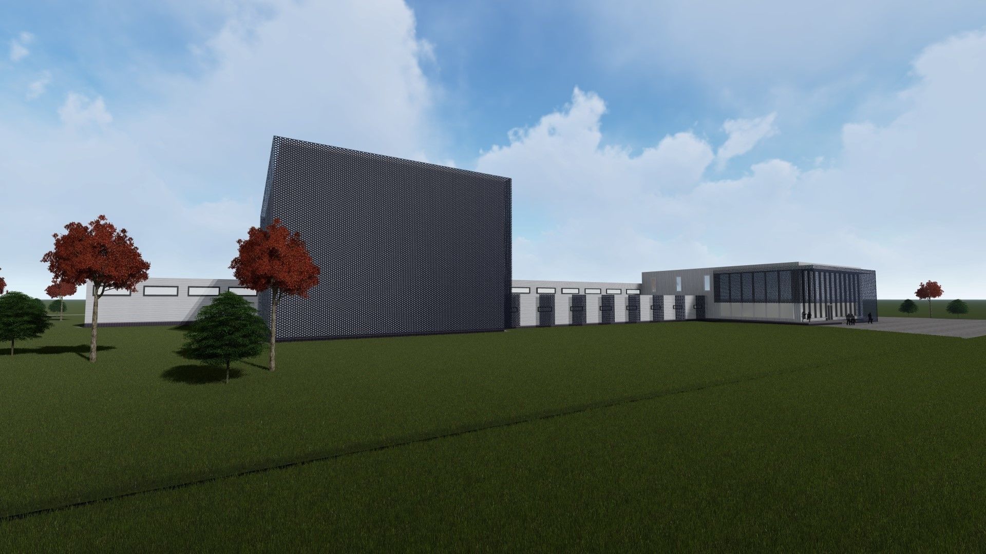 Industrial building 3D model_2