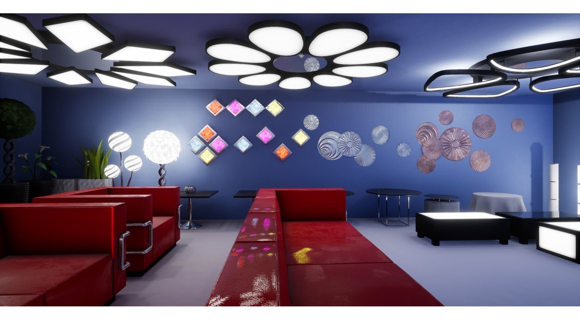 Interior Furniture and Props Low-poly 3D model_21