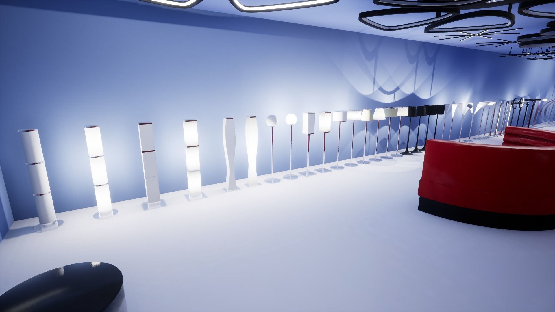 Interior Furniture and Props Low-poly 3D model_8