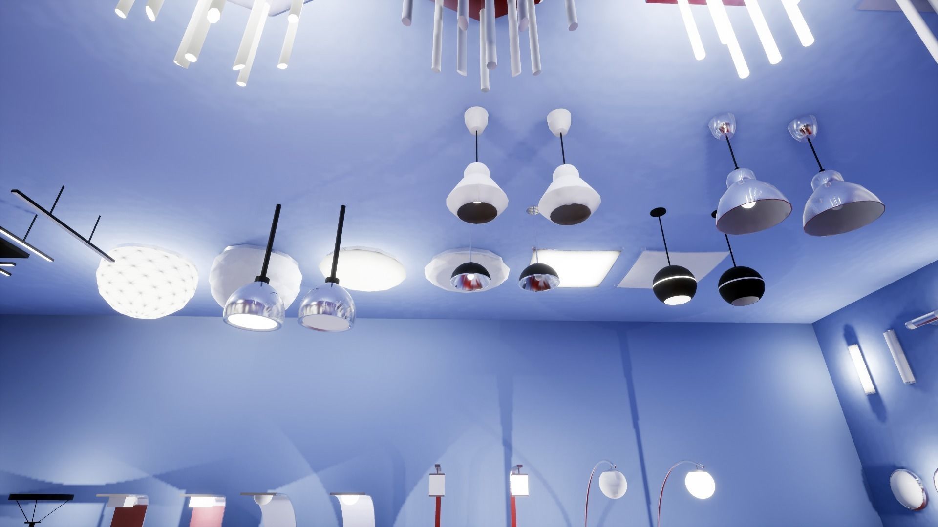 Interior Furniture and Props Low-poly 3D model_16