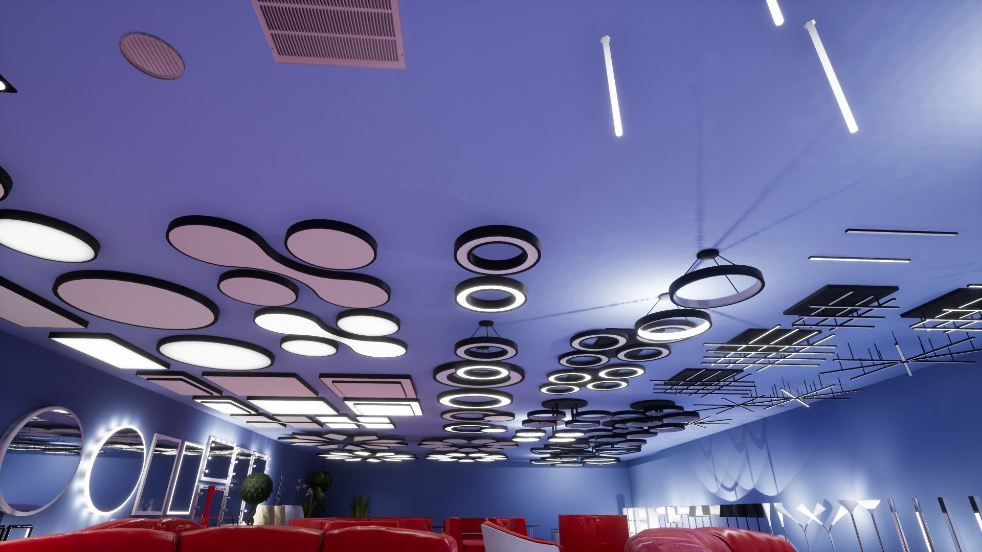 Interior Furniture and Props Low-poly 3D model_17